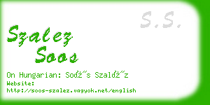 szalez soos business card